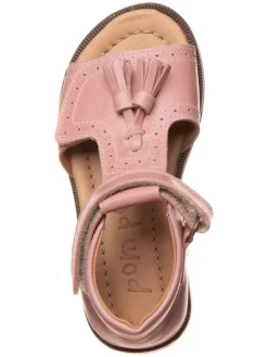 Leder-Sandalen in Rosa><noscript><img width=
