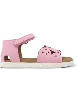 Camper Sandalen^Leder-Sandalen in Rosa