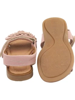 Leder-Sandalen in Rosa><noscript><img width=