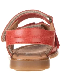 POM POM Sandalen·Sandalen^Leder-Sandalen in Rot