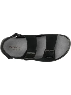 Wojas Sandalen & Pantoletten^Leder-Sandalen in Schwarz