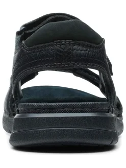 Leder-Sandalen in Schwarz><noscript><img width=