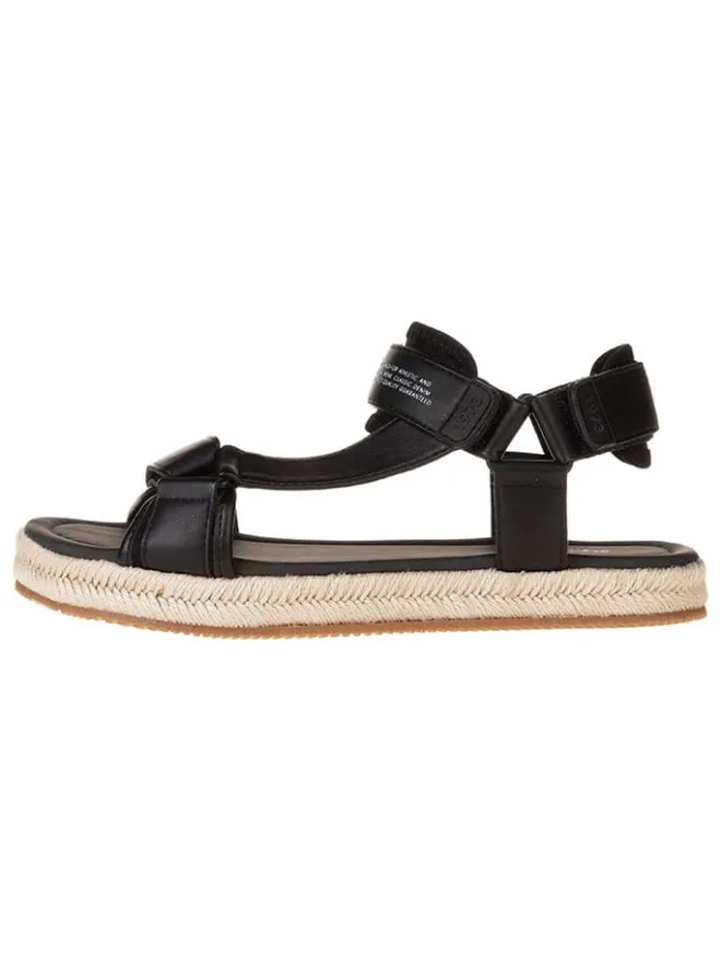Pepe Jeans FOOTWEAR Sandalen & Pantoletten^Leder-Sandalen in Schwarz