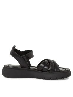 Leder-Sandalen in Schwarz>Tamaris Clearance