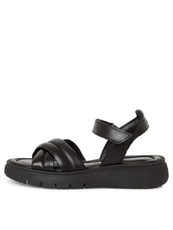 Leder-Sandalen in Schwarz>Tamaris Clearance