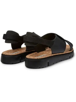Leder-Sandalen in Schwarz>Camper Online