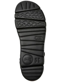 Leder-Sandalen in Schwarz><noscript><img width=