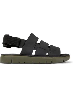 Leder-Sandalen in Schwarz><noscript><img width=