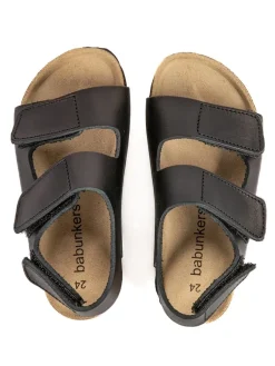 BABUNKERS Family Sandalen·Sandalen^Leder-Sandalen in Schwarz