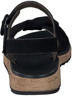 Leder-Sandalen in Schwarz><noscript><img width=