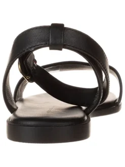 Leder-Sandalen in Schwarz><noscript><img width=
