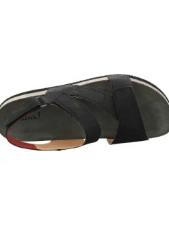 Think! Sandalen & Pantoletten^Leder-Sandalen in Schwarz