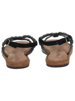 Leder-Sandalen in Schwarz/ Bunt><noscript><img width=