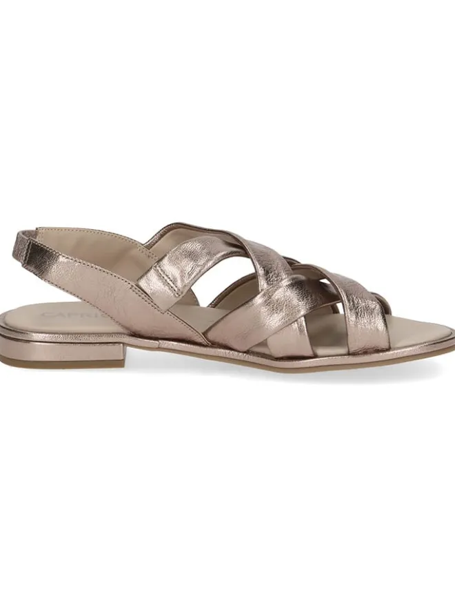 Caprice Sandalen^Leder-Sandalen in Taupe