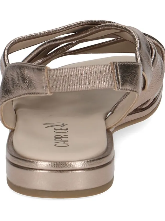 Caprice Sandalen^Leder-Sandalen in Taupe