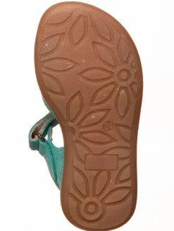 Leder-Sandalen in Türkis><noscript><img width=