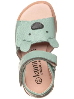 Leder-Sandalen in Türkis><noscript><img width=