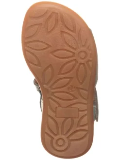 Leder-Sandalen in Türkis><noscript><img width=
