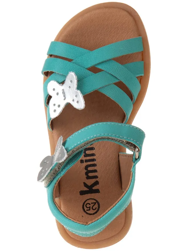 kmins Sandalen·Sandalen^Leder-Sandalen in Türkis
