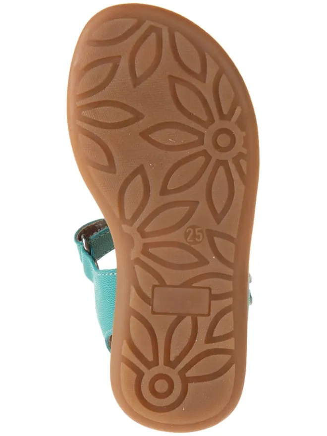 kmins Sandalen·Sandalen^Leder-Sandalen in Türkis