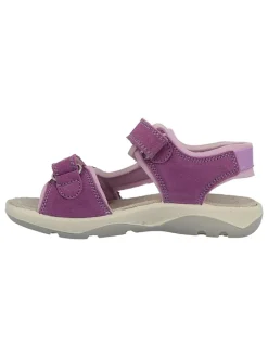 Leder-Sandalen in Violett><noscript><img width=
