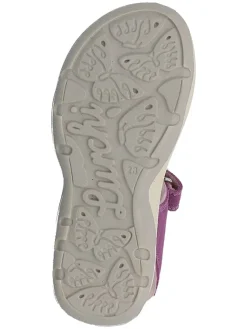 Leder-Sandalen in Violett><noscript><img width=