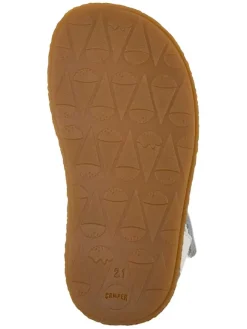 Leder-Sandalen in Weiß><noscript><img width=