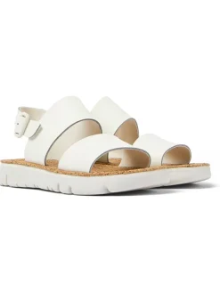 Leder-Sandalen in Weiß>Camper