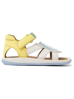Camper Sandalen^Leder-Sandalen in Weiß/ Gelb