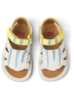 Camper Sandalen^Leder-Sandalen in Weiß/ Gelb