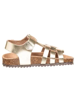 Leder-Sandalen "Incógnito" in Gold>El Naturalista