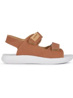 Leder-Sandalen "Lightfloppy" in Hellbraun>Geox Outlet