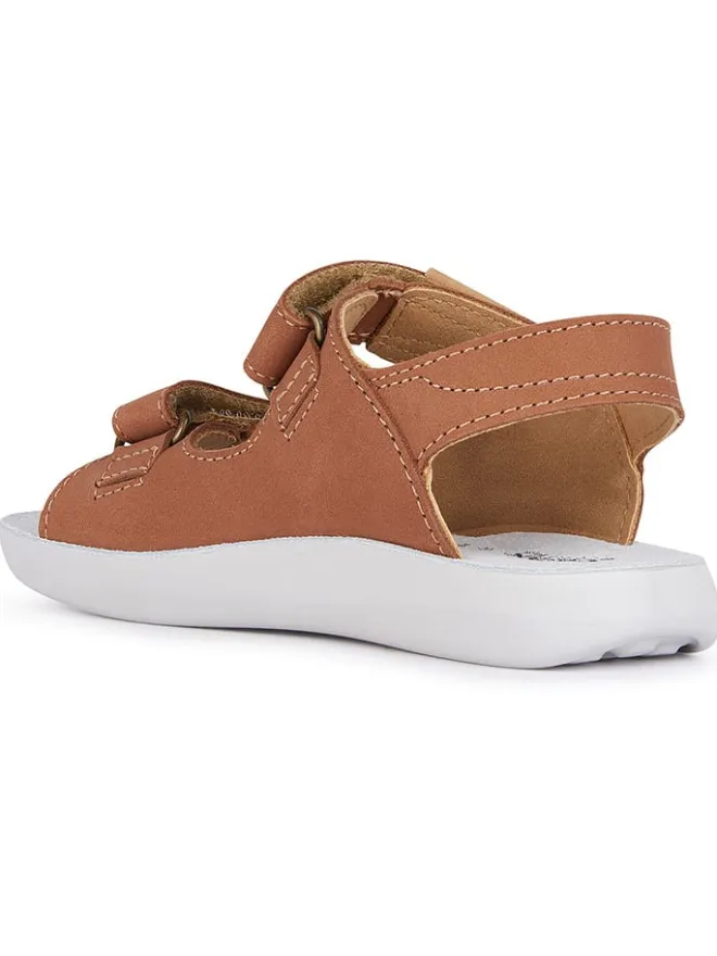 Leder-Sandalen "Lightfloppy" in Hellbraun>Geox Outlet