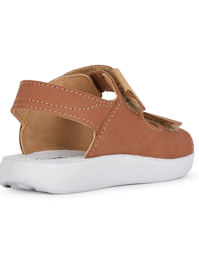 Leder-Sandalen "Lightfloppy" in Hellbraun>Geox Outlet