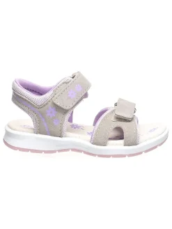 Leder-Sandalen "Lisa" in Grau/ Lila>Lurchi Outlet