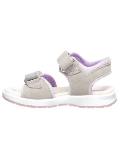 Leder-Sandalen "Lisa" in Grau/ Lila>Lurchi Outlet