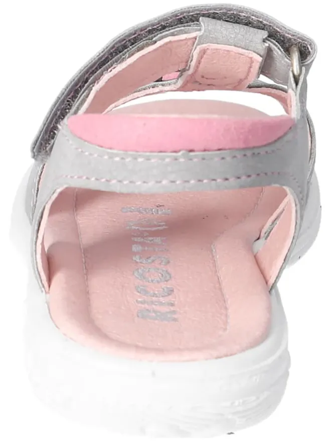 Leder-Sandalen "Lorena" in Hellgrau/ Rosa>Ricosta New