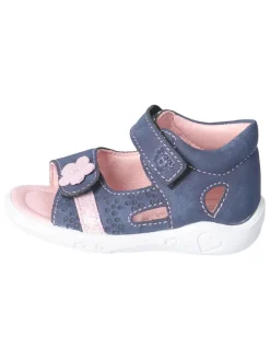 PEPINO Sandalen^Leder-Sandalen "Maja" in Dunkelblau/ Rosa