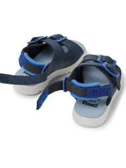 Leder-Sandalen "Oruga" in Dunkelblau>Camper Sale