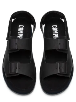 Camper Sandalen & Pantoletten^Leder-Sandalen "Oruga" in Schwarz