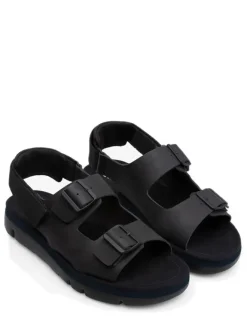 Camper Sandalen & Pantoletten^Leder-Sandalen "Oruga" in Schwarz