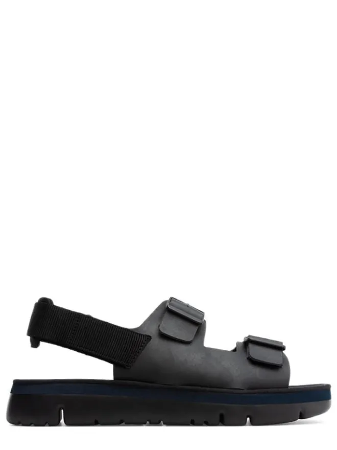 Camper Sandalen & Pantoletten^Leder-Sandalen "Oruga" in Schwarz
