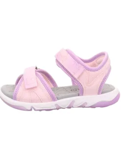 superfit Sandalen·Sandalen^Leder-Sandalen "Pebbles" in Rosa/ Lila