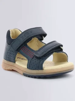 Leder-Sandalen "Plazabi" in Dunkelblau>Kickers
