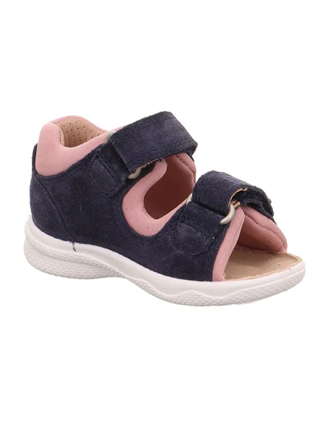 Leder-Sandalen "Polly" in Dunkelblau/ Rosa>superfit Best