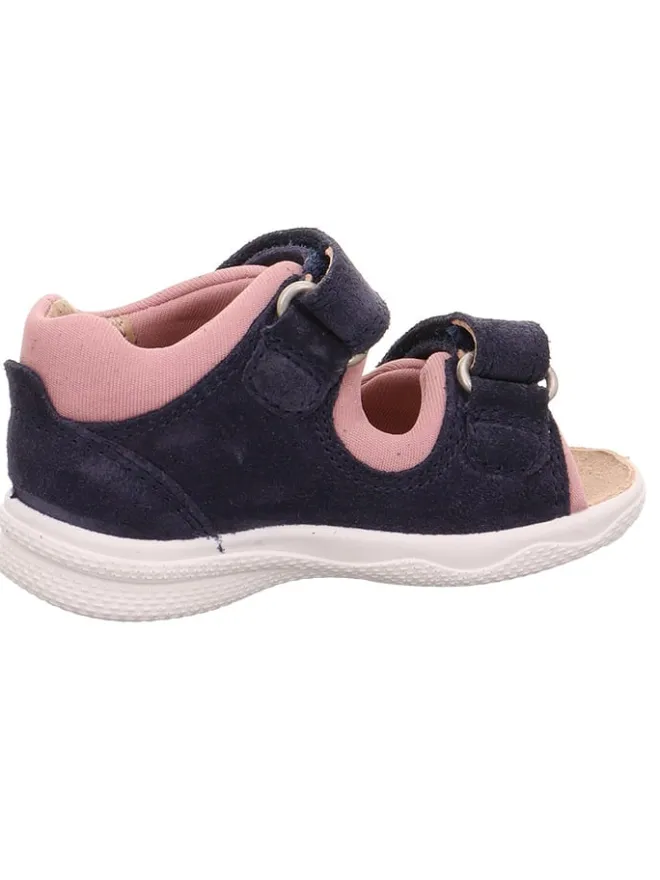 Leder-Sandalen "Polly" in Dunkelblau/ Rosa>superfit Best