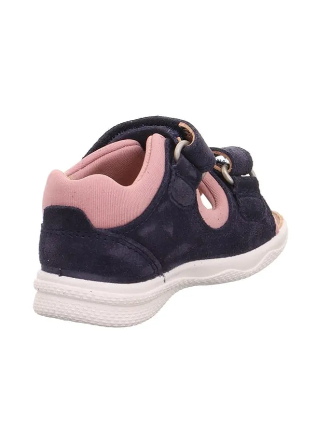 Leder-Sandalen "Polly" in Dunkelblau/ Rosa>superfit Best