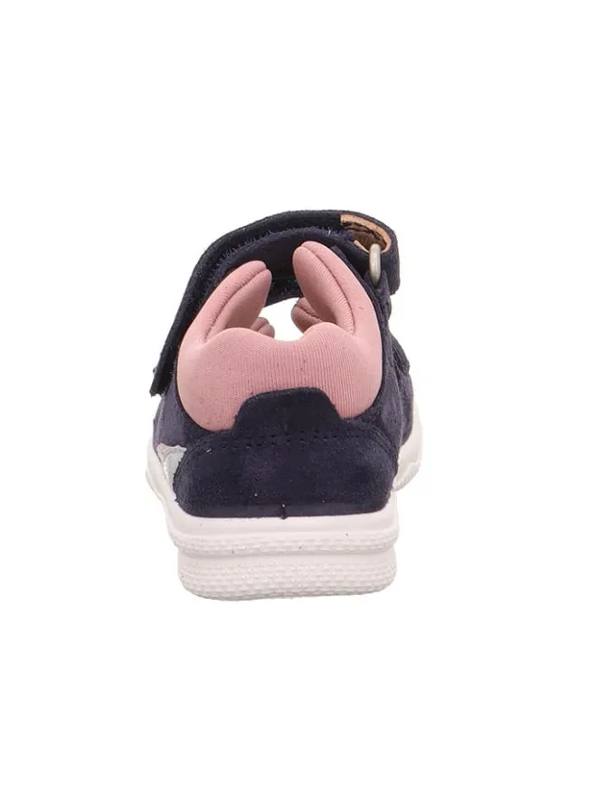 Leder-Sandalen "Polly" in Dunkelblau/ Rosa>superfit Best