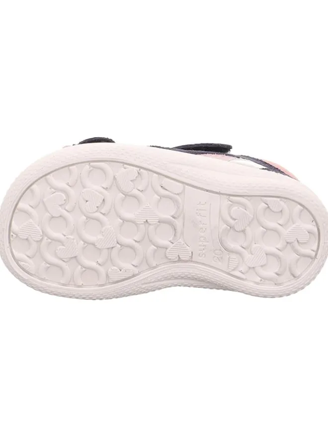 Leder-Sandalen "Polly" in Dunkelblau/ Rosa>superfit Best