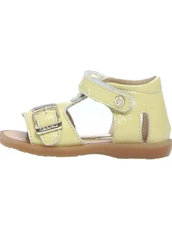 Leder-Sandalen "Quarzo" in Gelb>Naturino